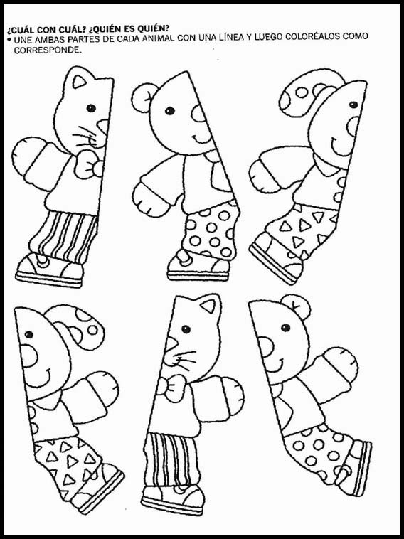 Attività per bambini Logic-Disegni per imparare lo Spagnolo 47 Logic-Disegni per imparare lo Spagnolo 47