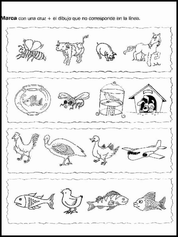 Attività per bambini Logic-Disegni per imparare lo Spagnolo 69 Logic-Disegni per imparare lo Spagnolo 69