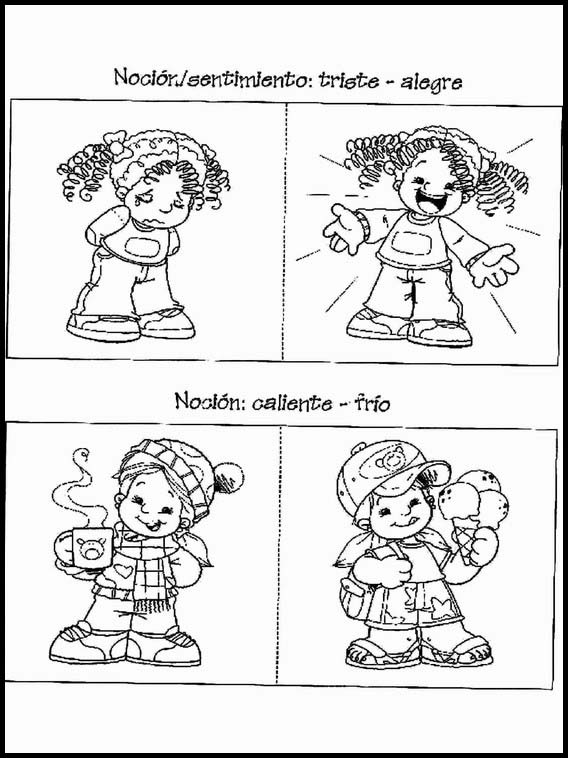 Attività per bambini Logic-Disegni per imparare lo Spagnolo 75 Logic-Disegni per imparare lo Spagnolo 75
