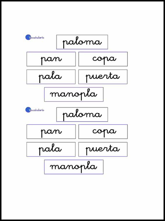 Vocabolario per imparare lo Spagnolo 17