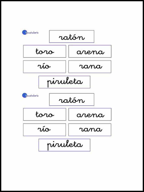 Vocabolario per imparare lo Spagnolo 19