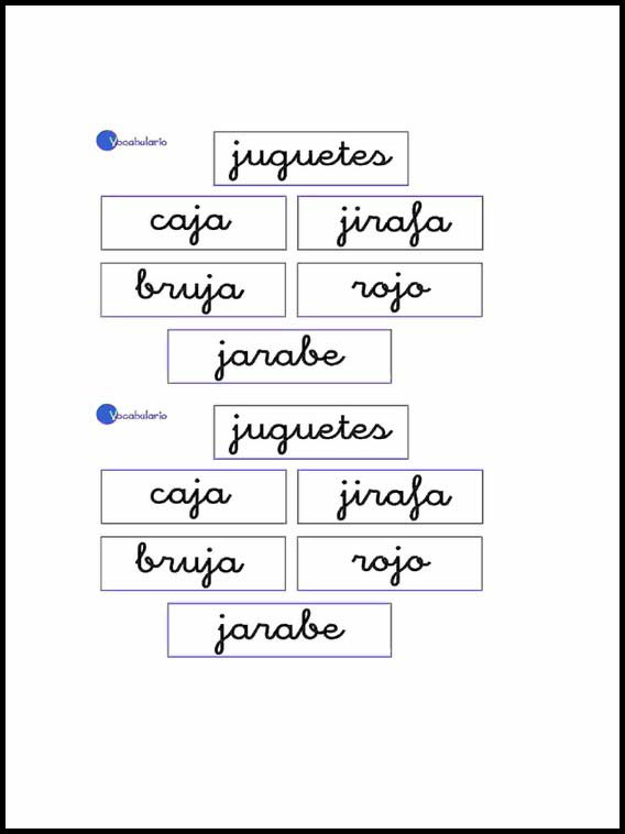 Vokabular for å lære Spansk 10
