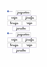 Vokabular for å lære Spansk10