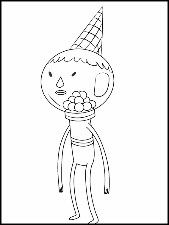 adventure time coloring pages ice king