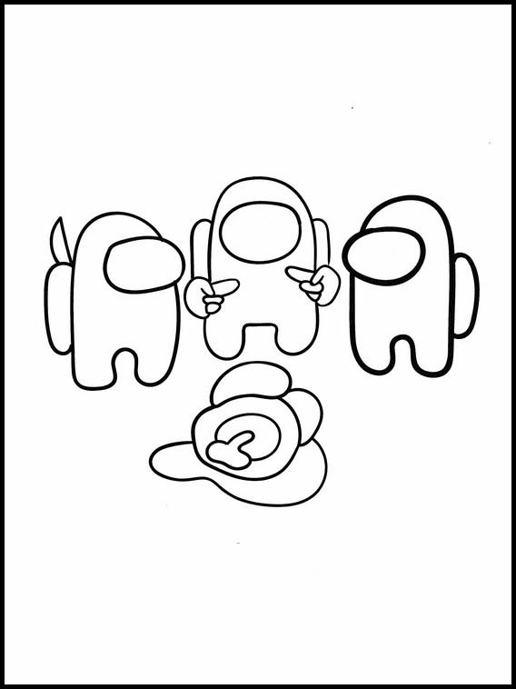 61 Among Us Coloring Pages Black And White  Latest