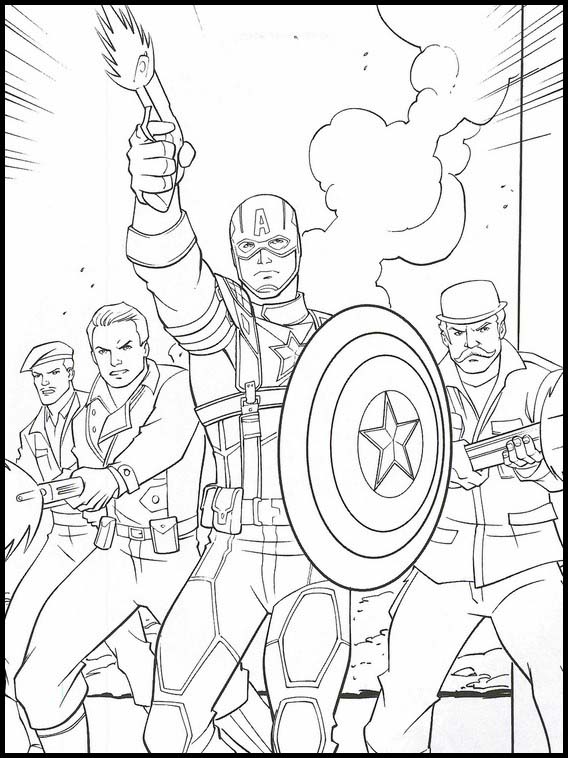 Avengers coloring pages printable games