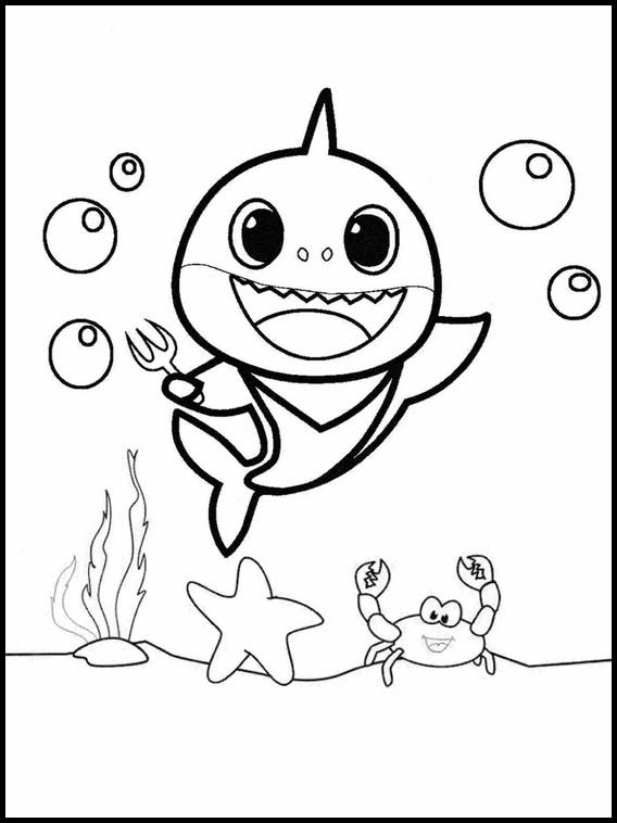 Dibujos Faciles para Dibujar Baby Shark 2