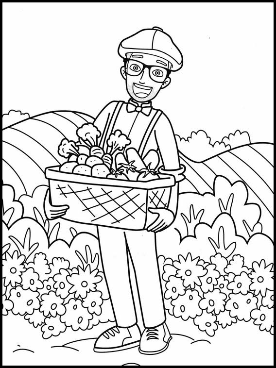 550  Colouring Pages Blippi  Best Free