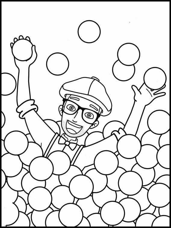 550  Colouring Pages Blippi  Best Free