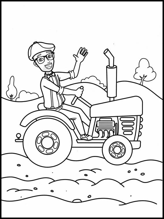 550  Colouring Pages Blippi  Best Free