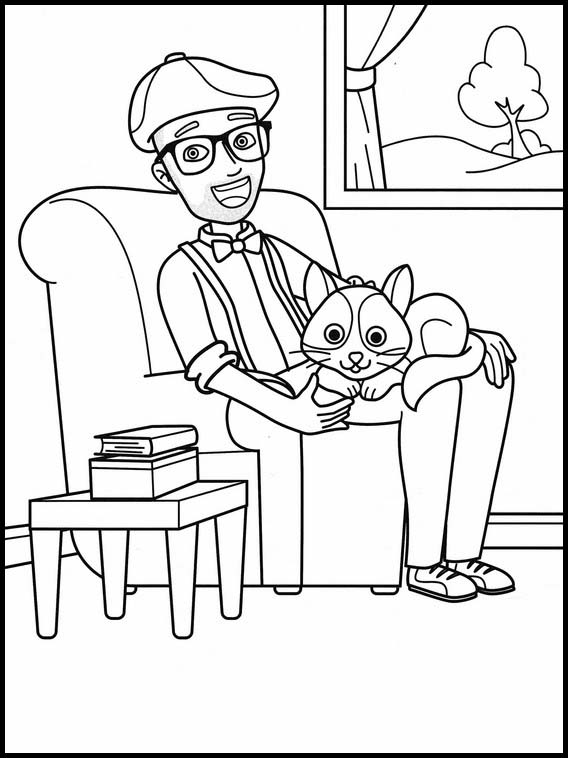 550  Colouring Pages Blippi  Best Free