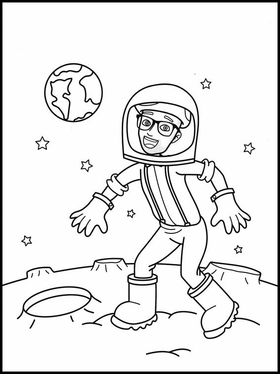 550  Colouring Pages Blippi  Best Free