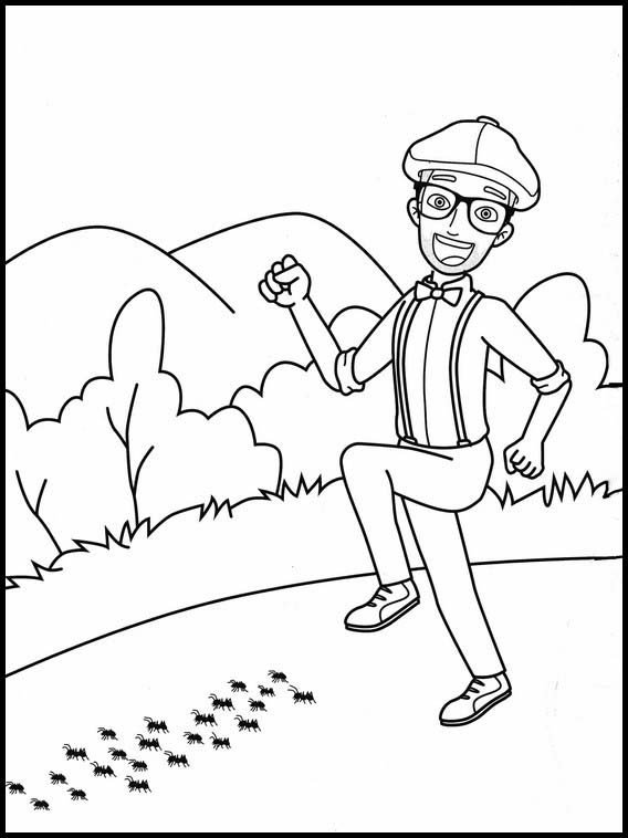 Dibujos para Colorear Blippi 7