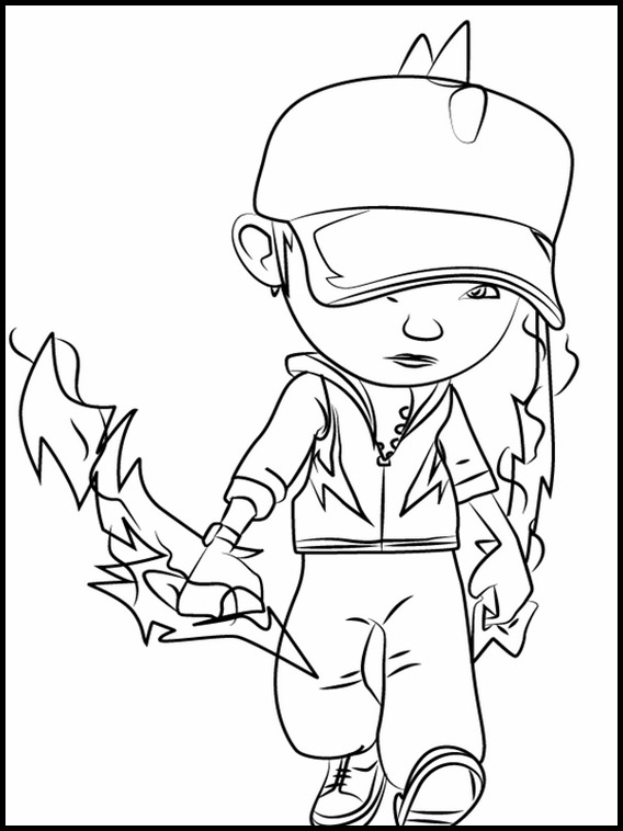 Boboiboy Galaxy Colouring Page