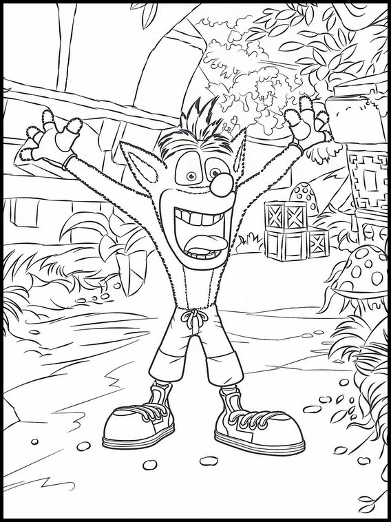 Fargelegging for Barn Crash Bandicoot 16 Crash Bandicoot 16