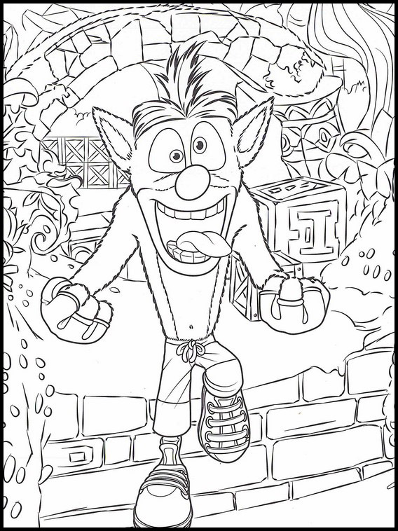Tegninger til Print Crash Bandicoot 22 Crash Bandicoot 22