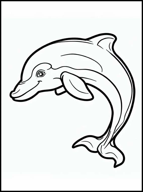 Fargelegging for Barn Delfin - Dyr 1 Delfin - Dyr 1