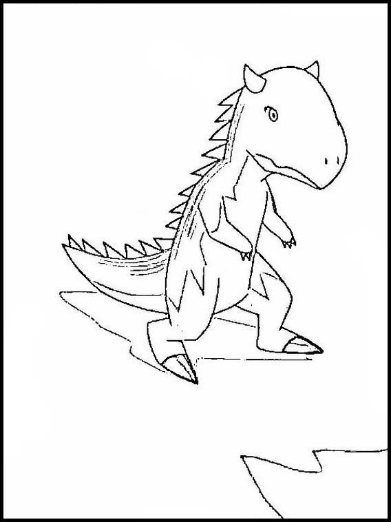 Dibujos Faciles para Dibujar Colorear y Pintar Dino Rey 1