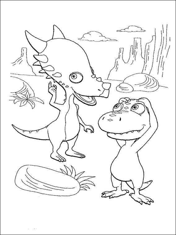 Fargelegging for Barn Dinosaurtoget 1 Dinosaurtoget 1