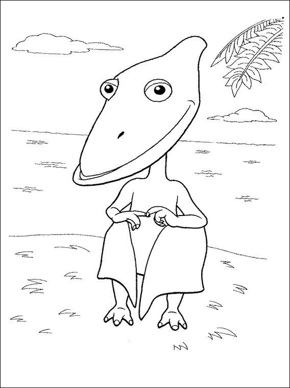 Fargeleggingsbok for Barn Dinosaurtoget 4 Dinosaurtoget 4