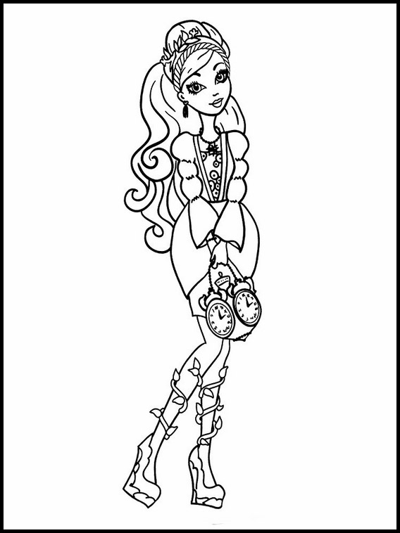 Pintar desenho da Ever After High - Jogos para Meninas