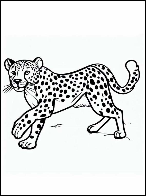 Fargelegging for Barn Gepard - Dyr 1 Gepard - Dyr 1