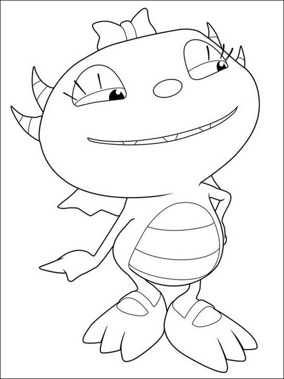 henry hugglemonster coloring pages