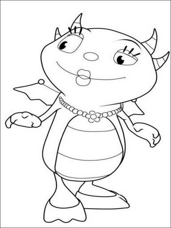 henry hugglemonster coloring pages