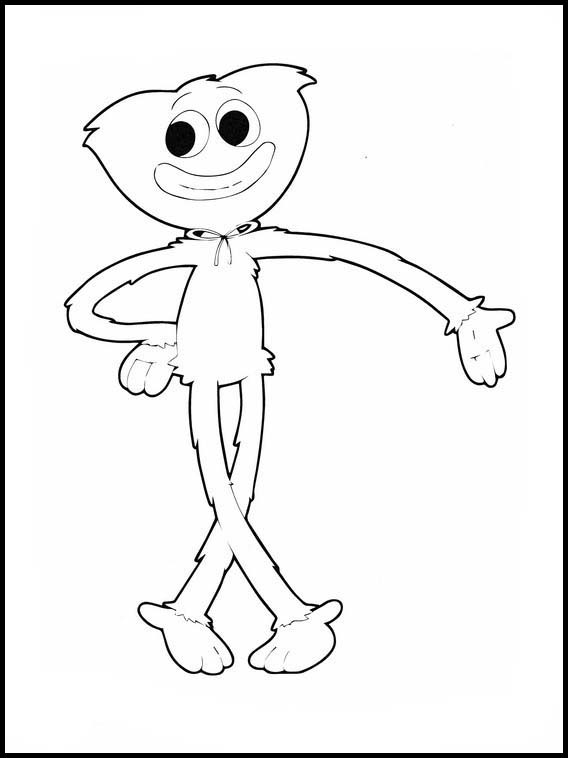 Free Printable Huggy Wuggy Coloring Pages for Adults and Kids