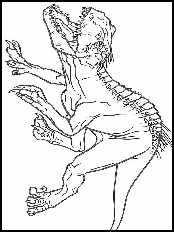 Jurassic World Coloring Pages Indoraptor