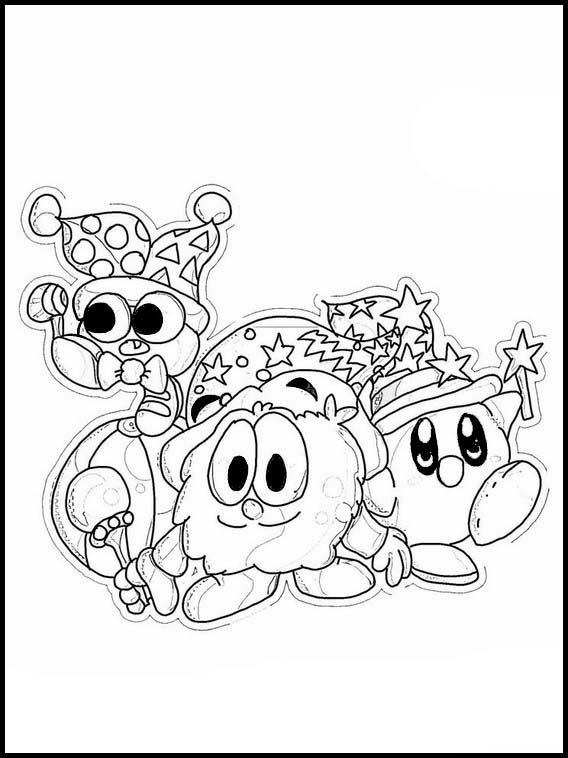 Dibujos Faciles para Pintar Kirby de las estrellas 3