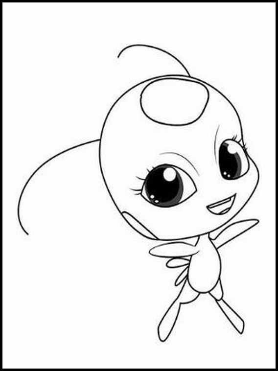 Desenhos para colorir de Ladybug