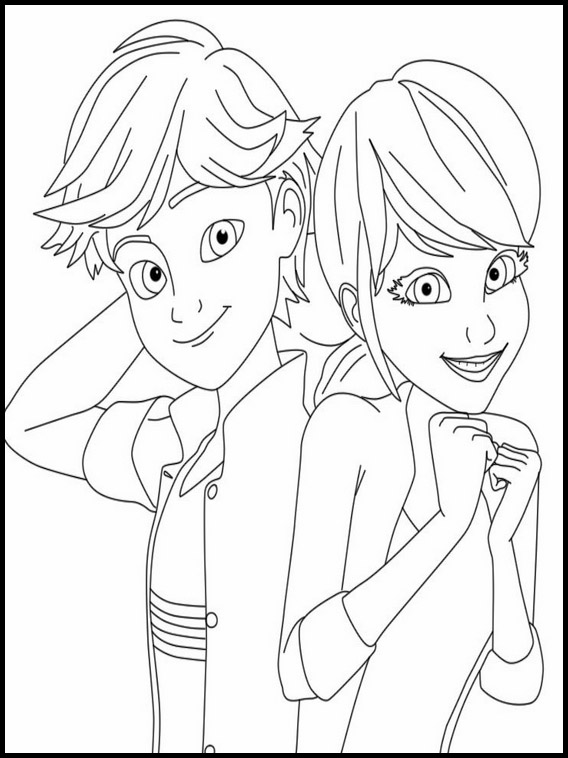 Desenhos de Miraculous Ladybug para Colorir, Pintar e Imprimir 