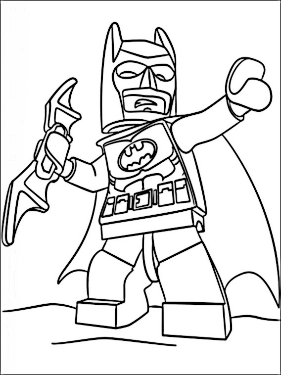 Dibujos Faciles para Pintar Lego Batman 4