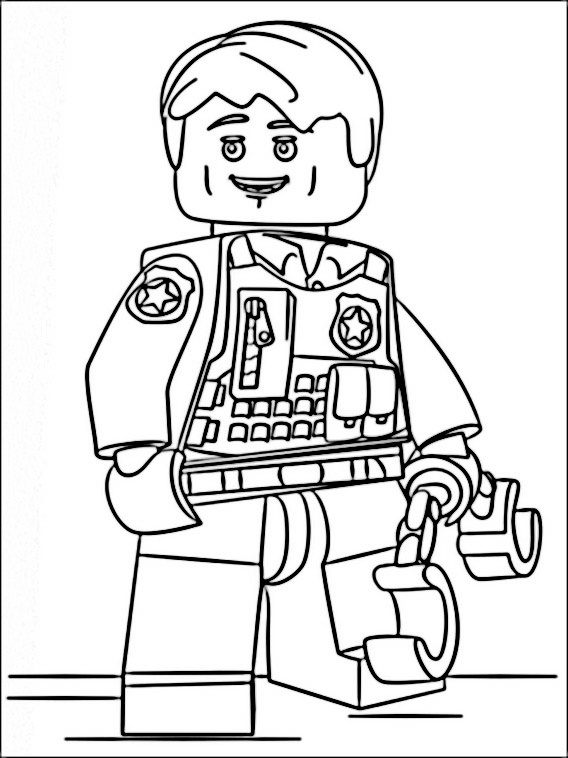 afbrudt himmel Grænseværdi Lego Politi Nemme Tegninger til Print 8
