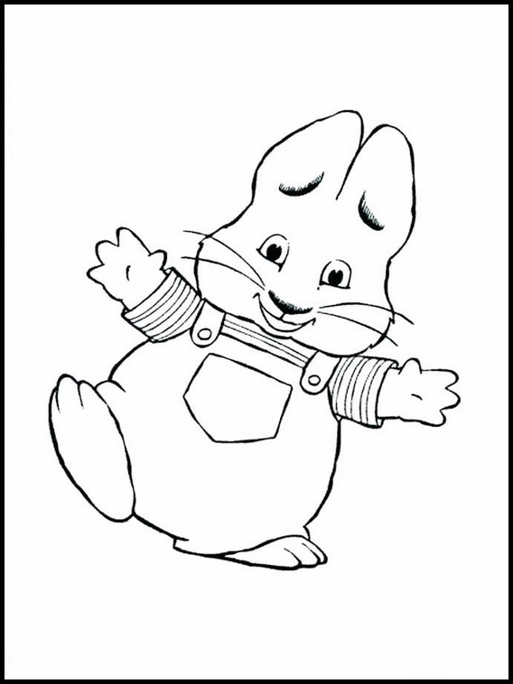 Fargeleggingsbok for Barn Max og Ruby 4 Max og Ruby 4