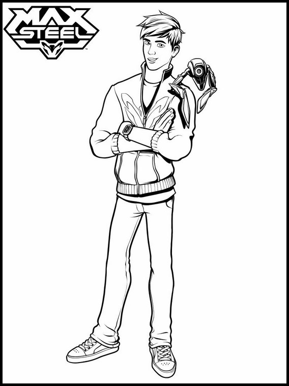 Max Steel Printable Coloring Pages