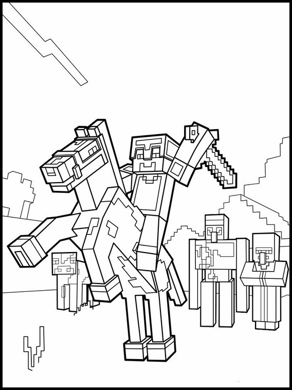 Desenhos do Minecraft para colorir.