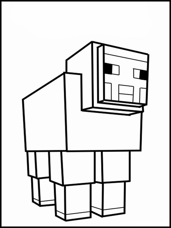 Desenhos para colorir de Minecraft para crianças - Minecraft