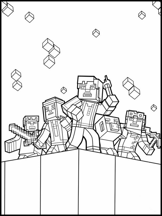 Desenho para colorir do Minecraft  Minecraft coloring pages, Minecraft  drawings, Coloring pages