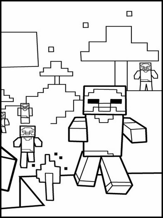 Desenhos para imprimir e colorir do Minecraft  Utskrivbara  färgläggningssidor, Målarböcker, Målarbok