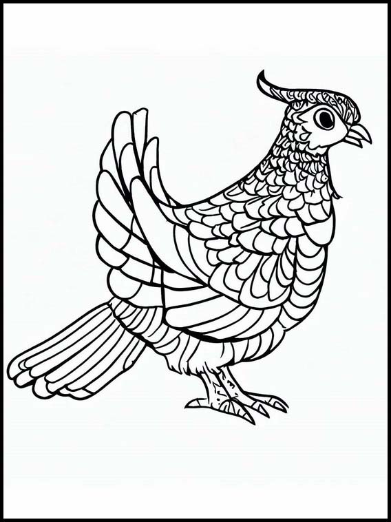 Fargeleggingsbok for Barn Perdrix - Dyr 4 Perdrix - Dyr 4