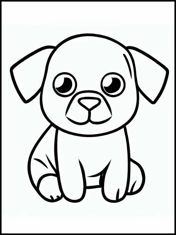 Coloring Book Dogs - Animals 4