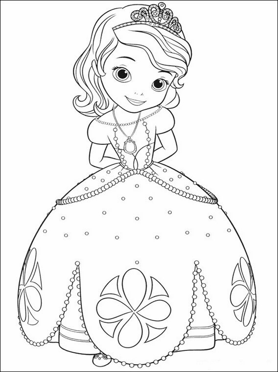 Dibujos para Dibujar Princesa Sofia 6