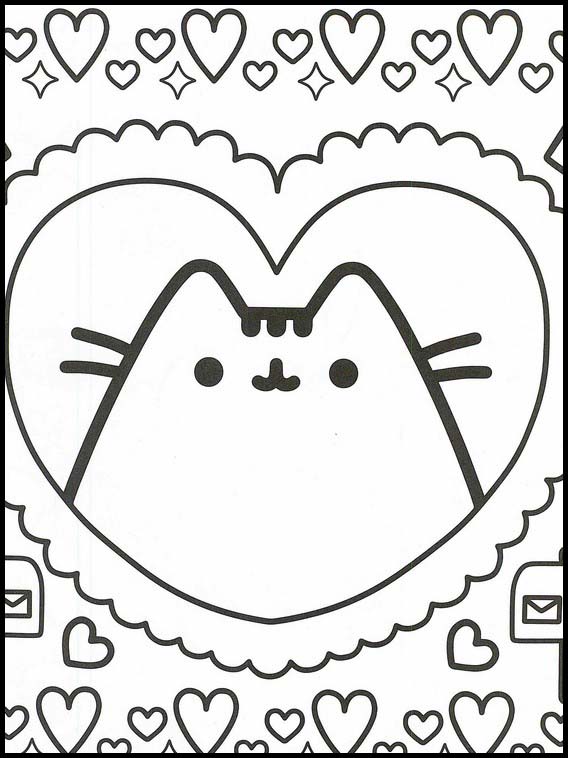 Imagenes para Colorear Pusheen 9