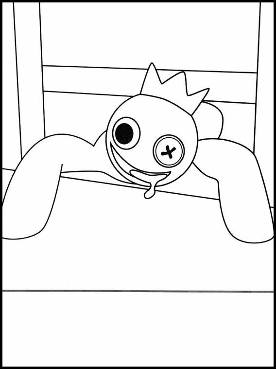 Free Printable Coloring Pages Rainbow Friends 35