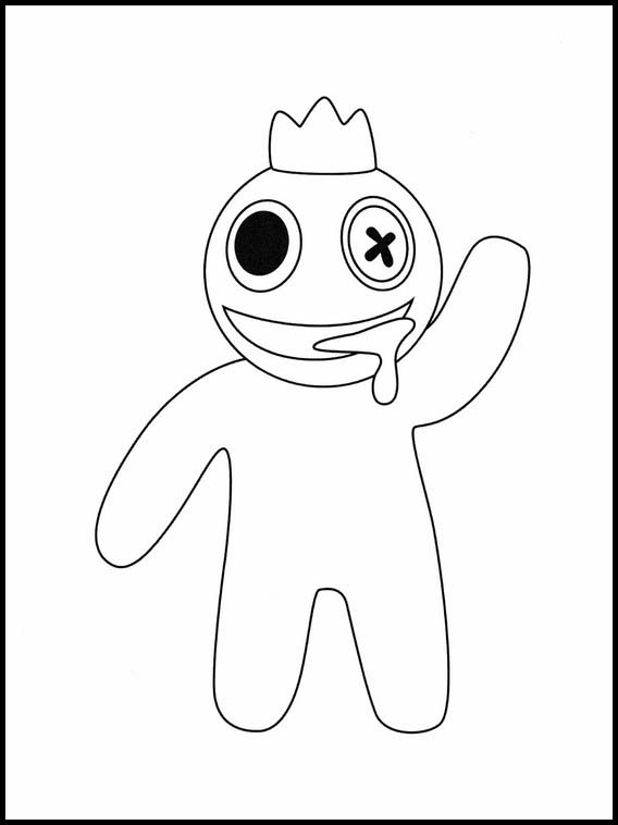 Desenho de Red de Rainbow Friends para colorir  Monica para colorir, Mogli  desenho, Desenho toy story