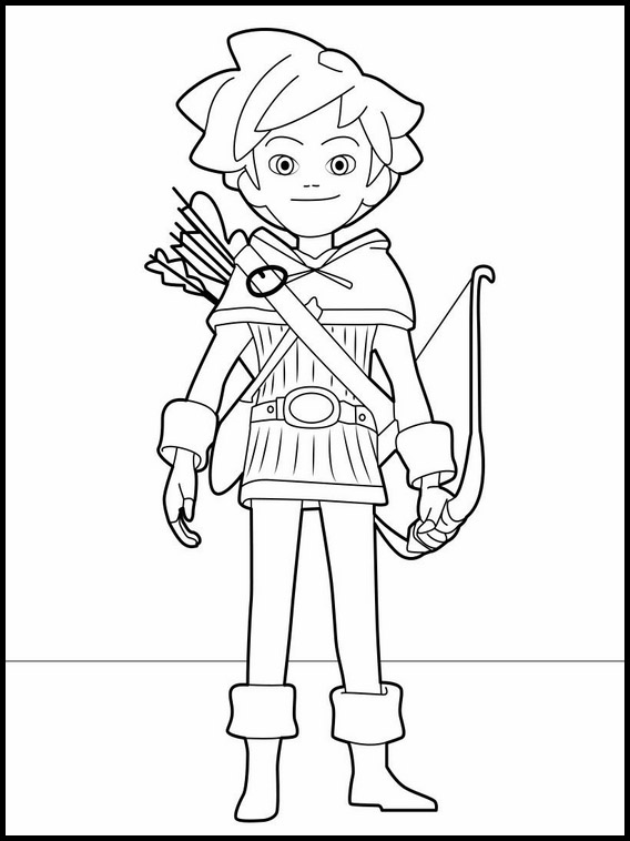 Dibujos Faciles para Dibujar Colorear y Pintar Robin Hood 1