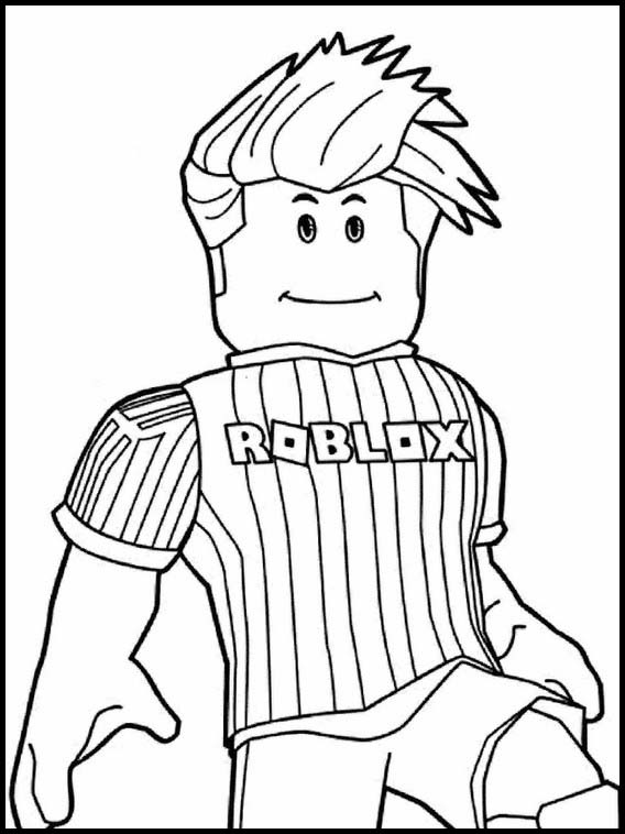 Desenhos para colorir Roblox grátis para crianças imprimirem