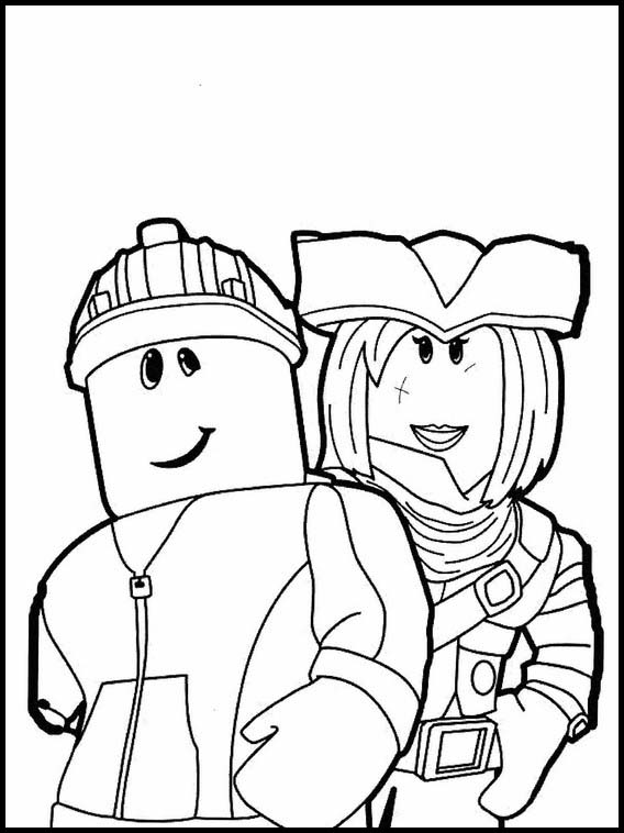 Desenho Infantil para Colorir Roblox 12